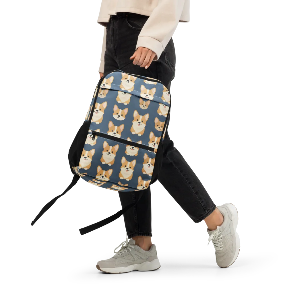 The Corgi Collective on Utility Backpack — Front
