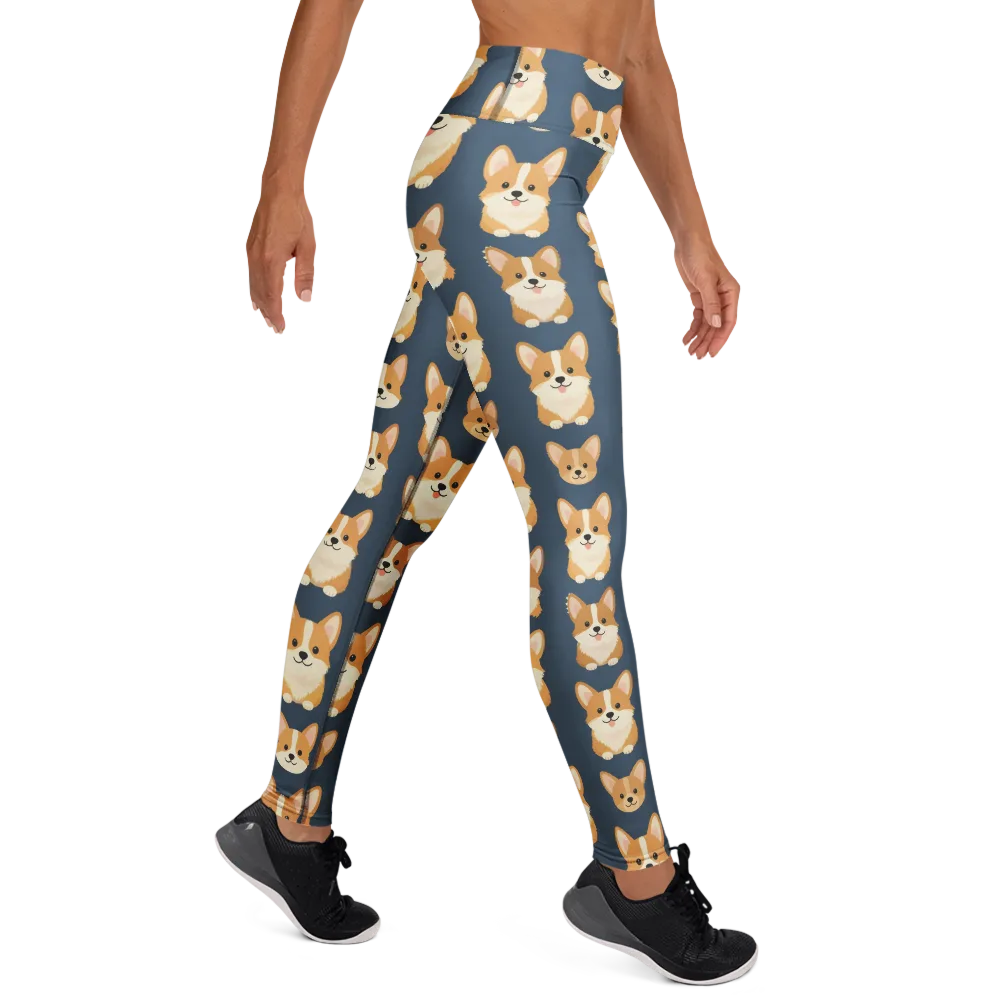 The Corgi Collective on Yoga Leggings — Right