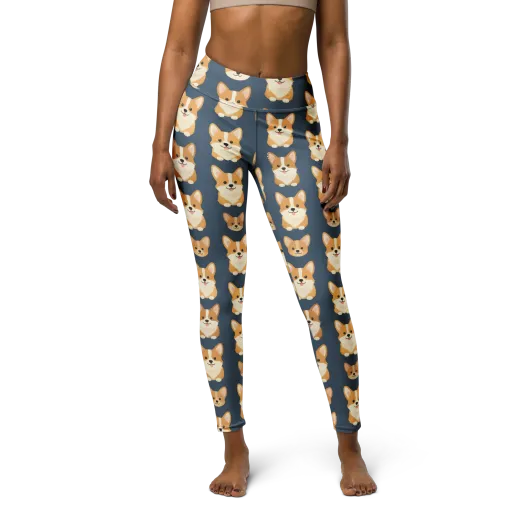 The Corgi Collective on a Yoga Leggings