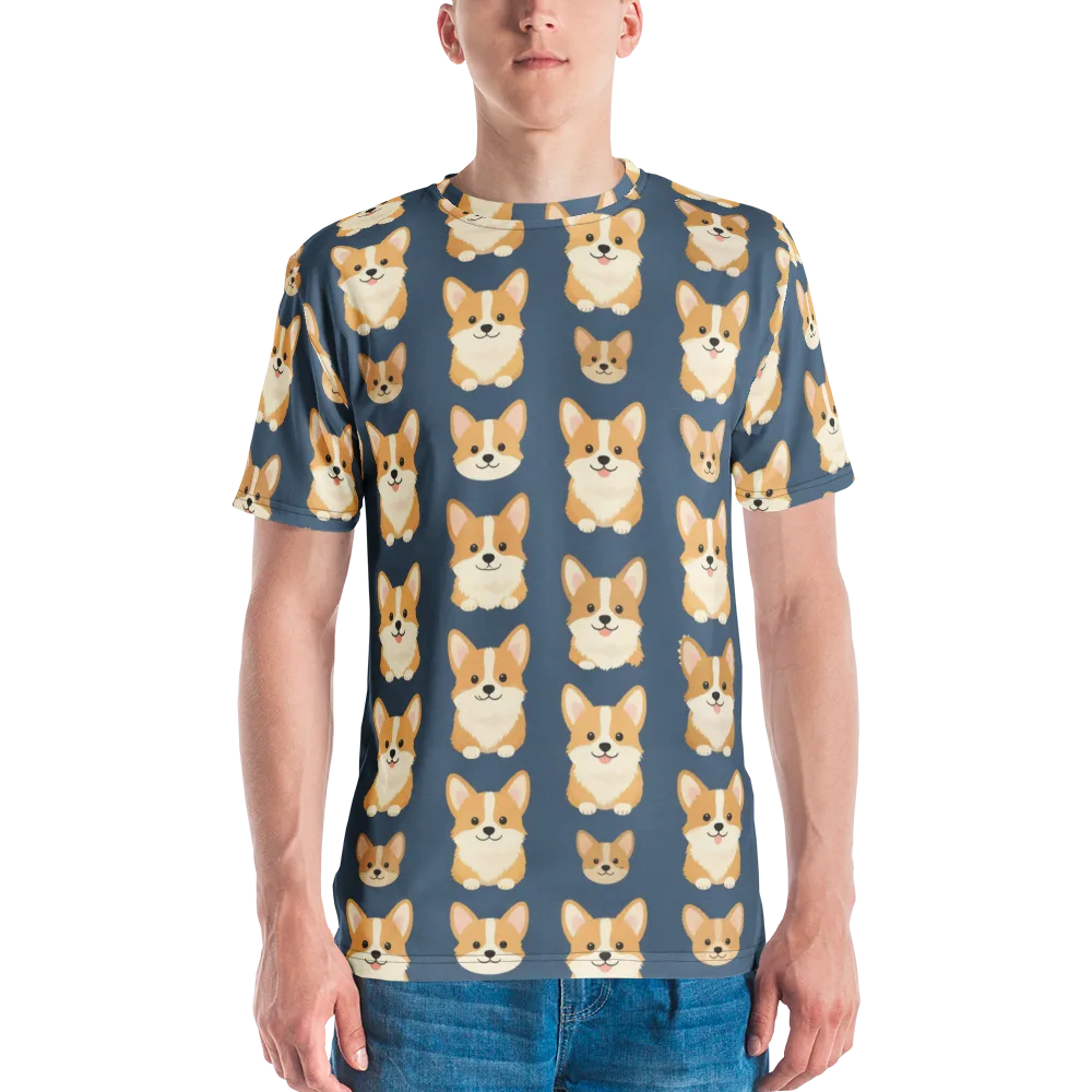 The Corgi Collective on Men's Crew Neck T-Shirt — Front