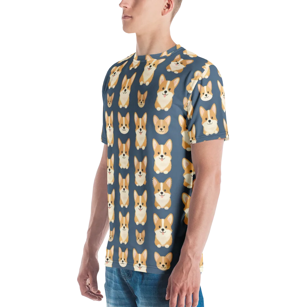 The Corgi Collective on Men's Crew Neck T-Shirt — Left