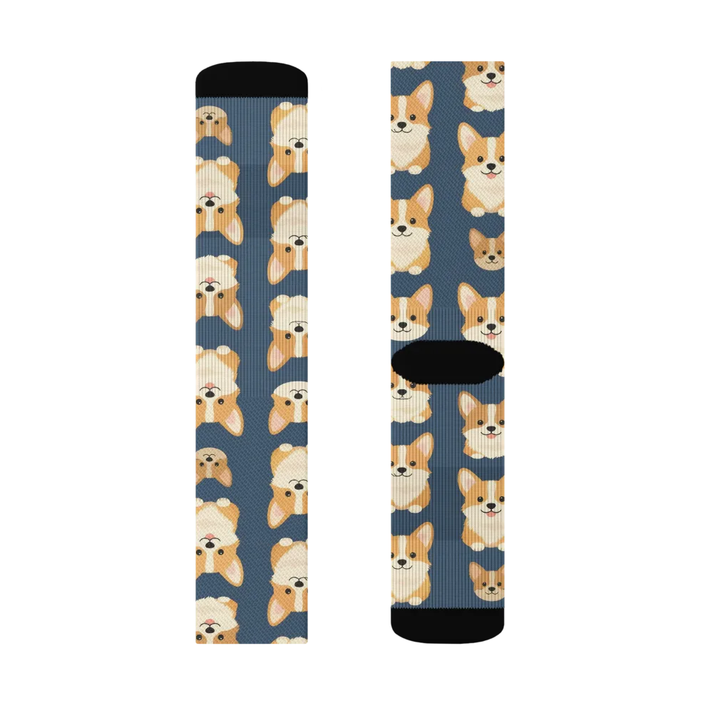 The Corgi Collective on Socks — Right Sock