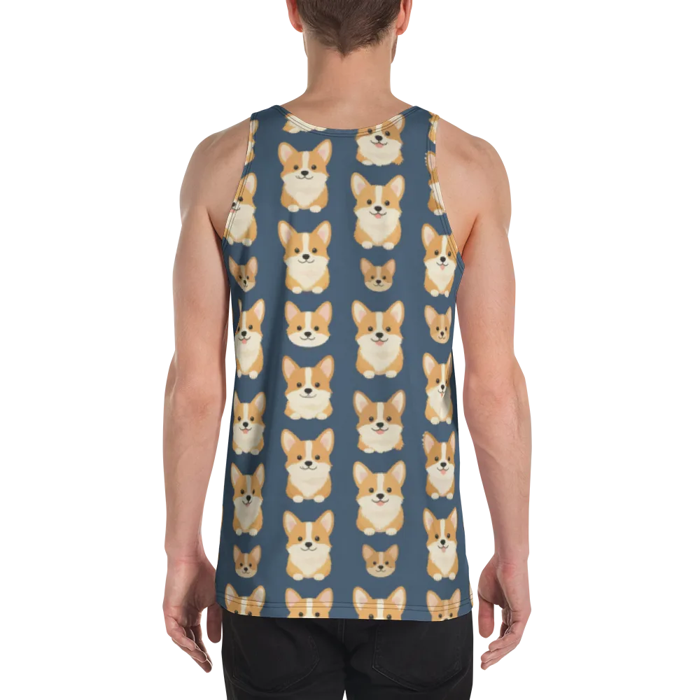The Corgi Collective on Men's Tank Top — Back