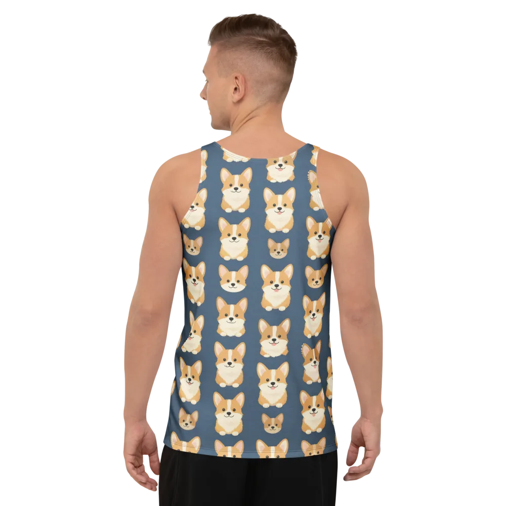 The Corgi Collective on Men's Tank Top — Back