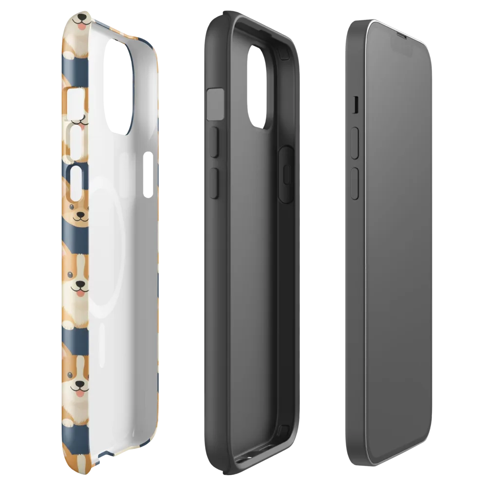 The Corgi Collective on MagSafe Tough Case for iPhone® — Front