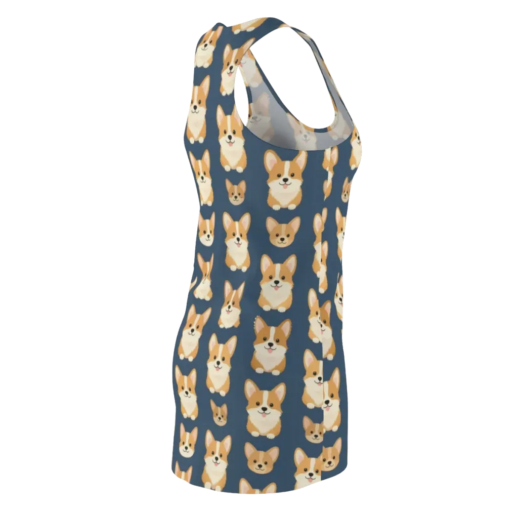 The Corgi Collective on Racerback Dress — Back Side
