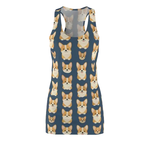 The Corgi Collective on a Racerback Dress