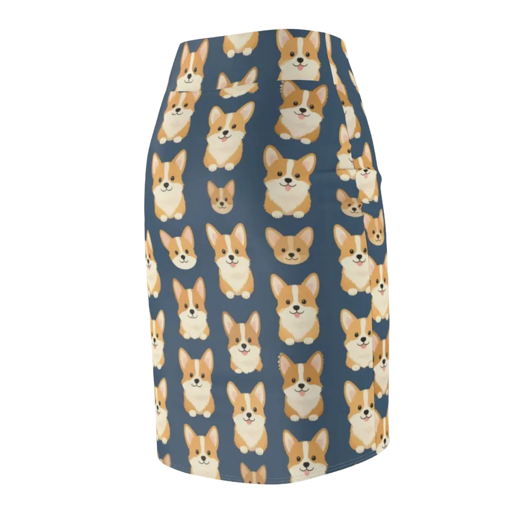 The Corgi Collective on Pencil Skirt — Back Side