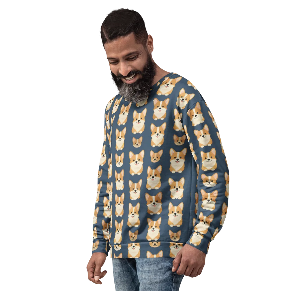 The Corgi Collective on Sweatshirt — Left Front