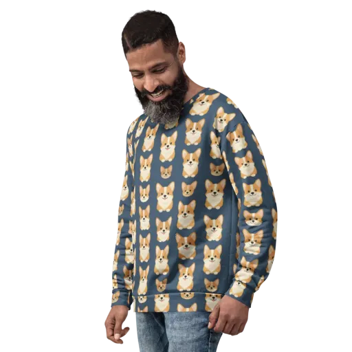 The Corgi Collective on a Sweatshirt