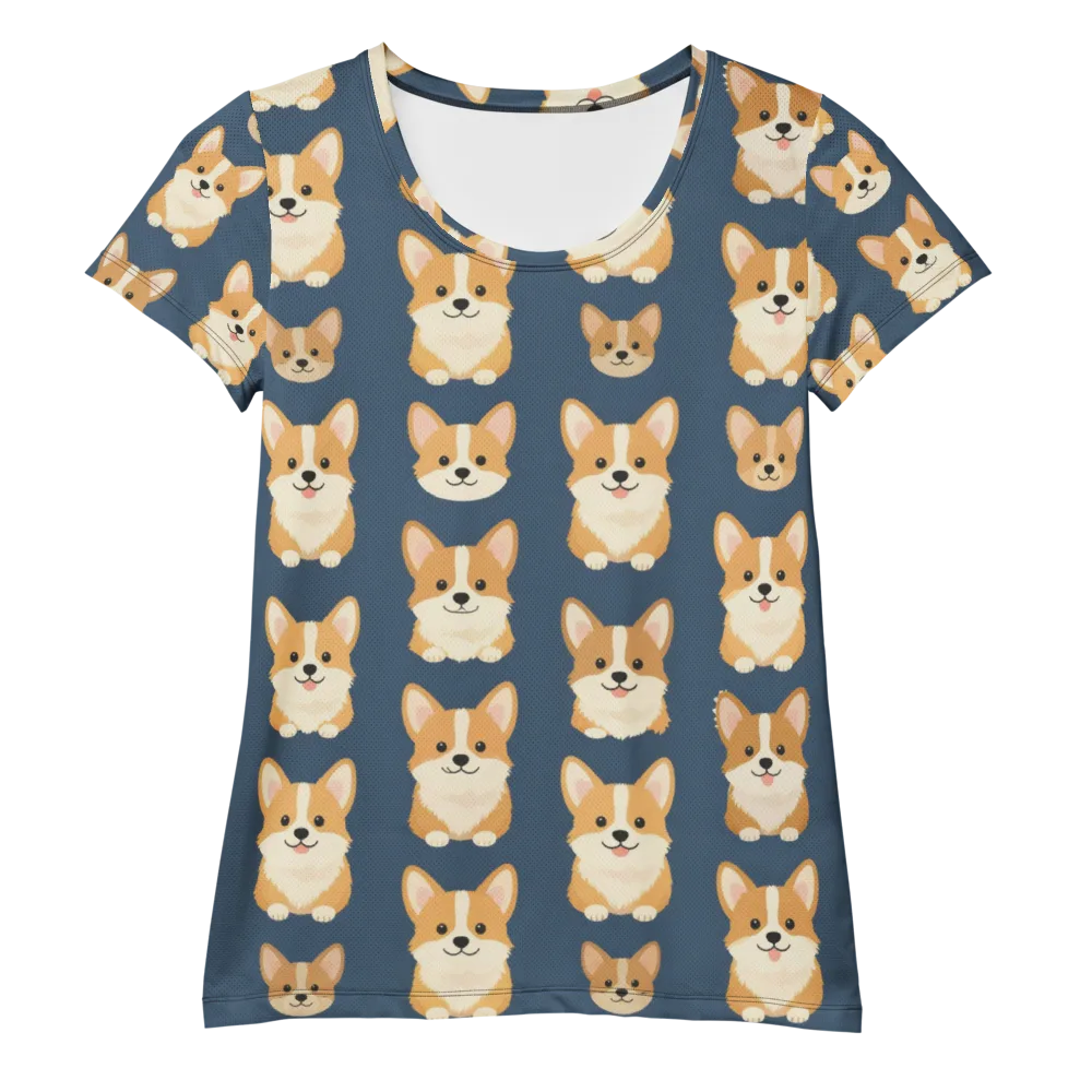 The Corgi Collective on Women's Athletic T-Shirt — Front