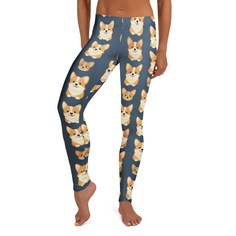 The Corgi Collective on Leggings — Front