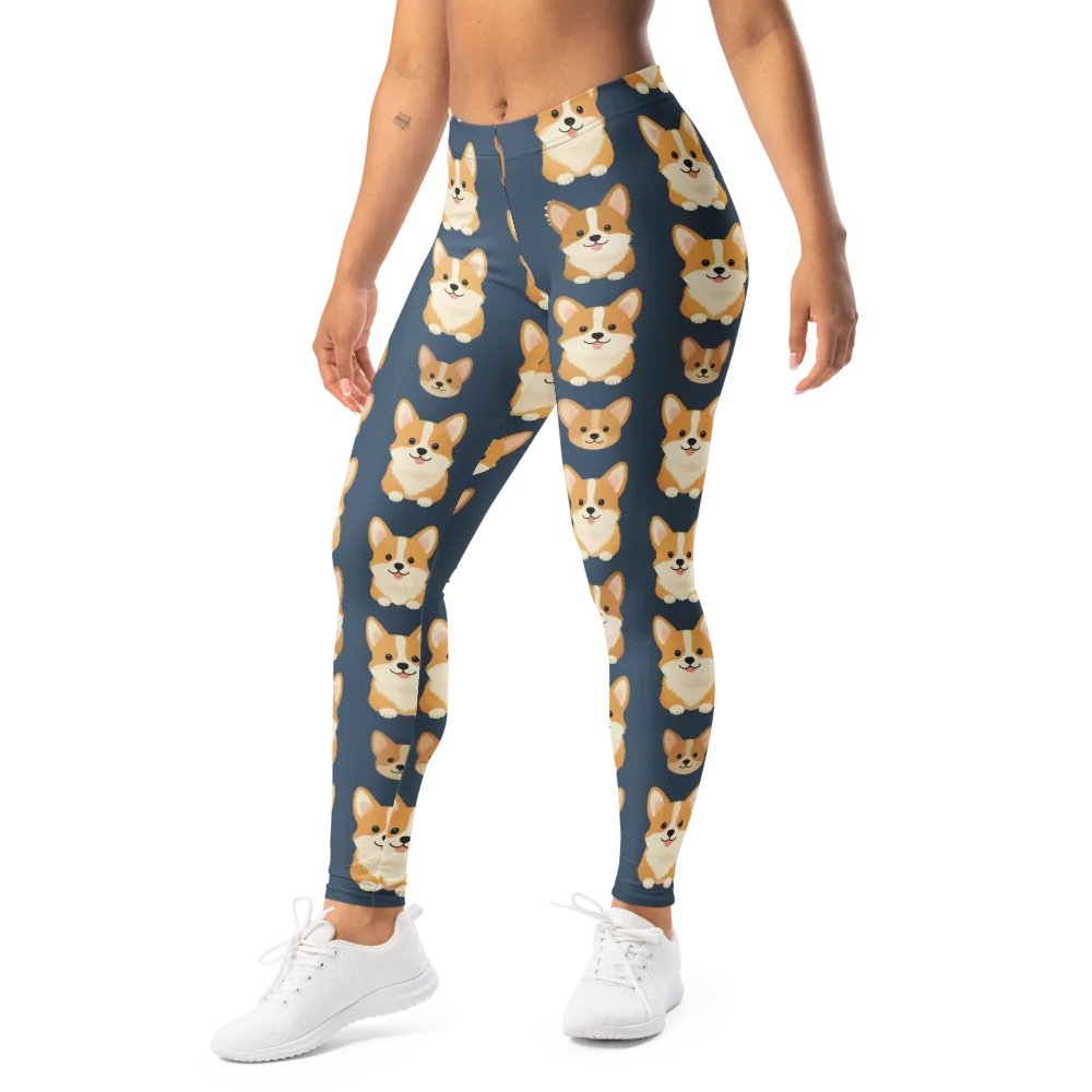 The Corgi Collective on Leggings — Left Front