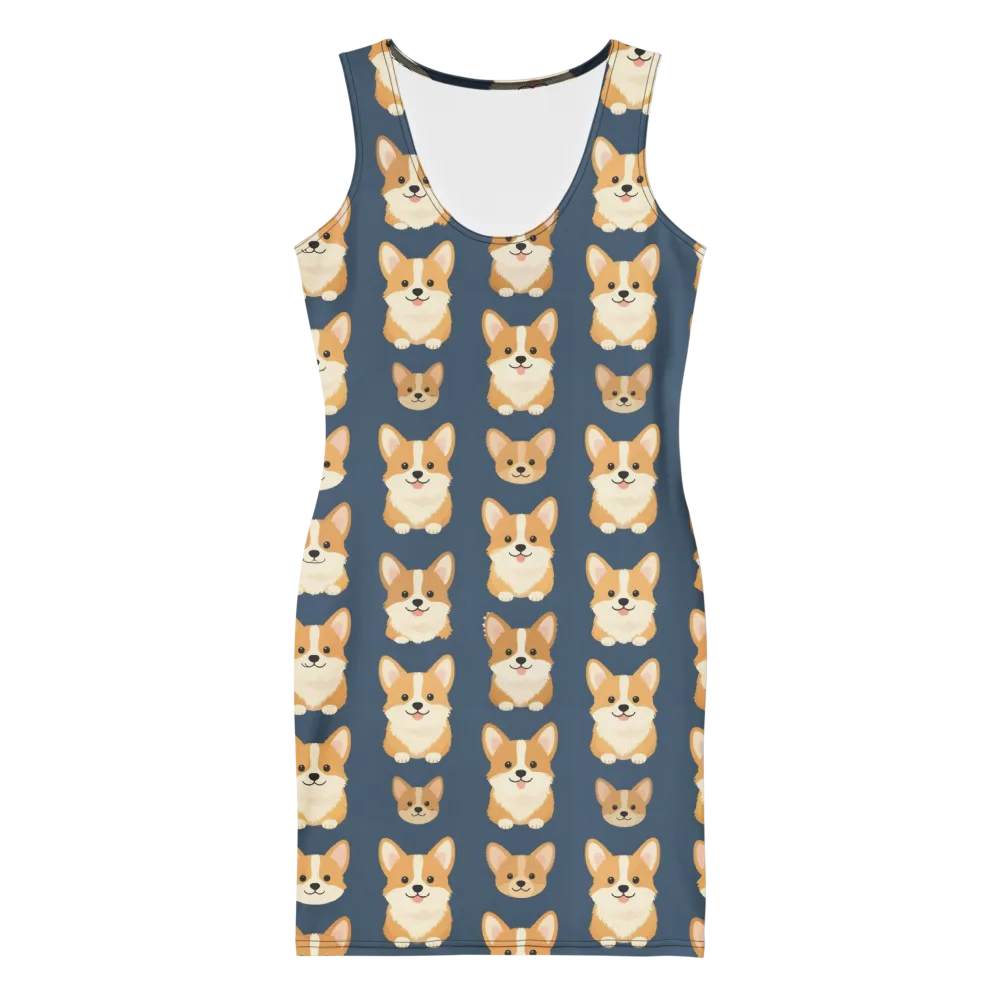 The Corgi Collective on Bodycon Dress — Front