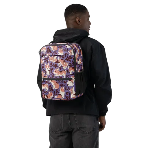 Corgi Damask on a Utility Backpack