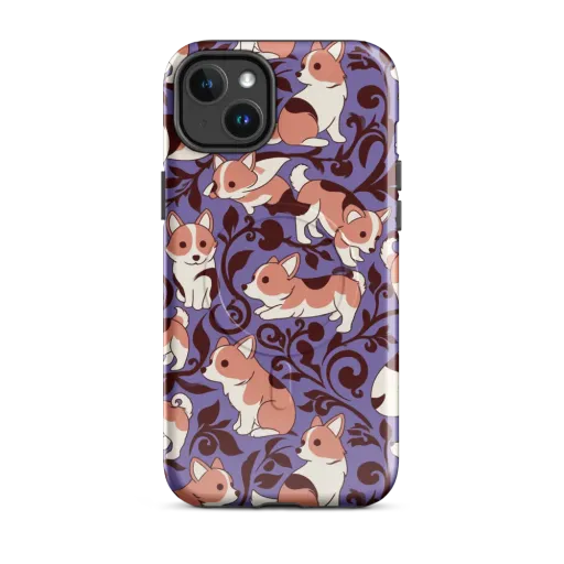 Corgi Damask on a MagSafe Tough Case for iPhone®