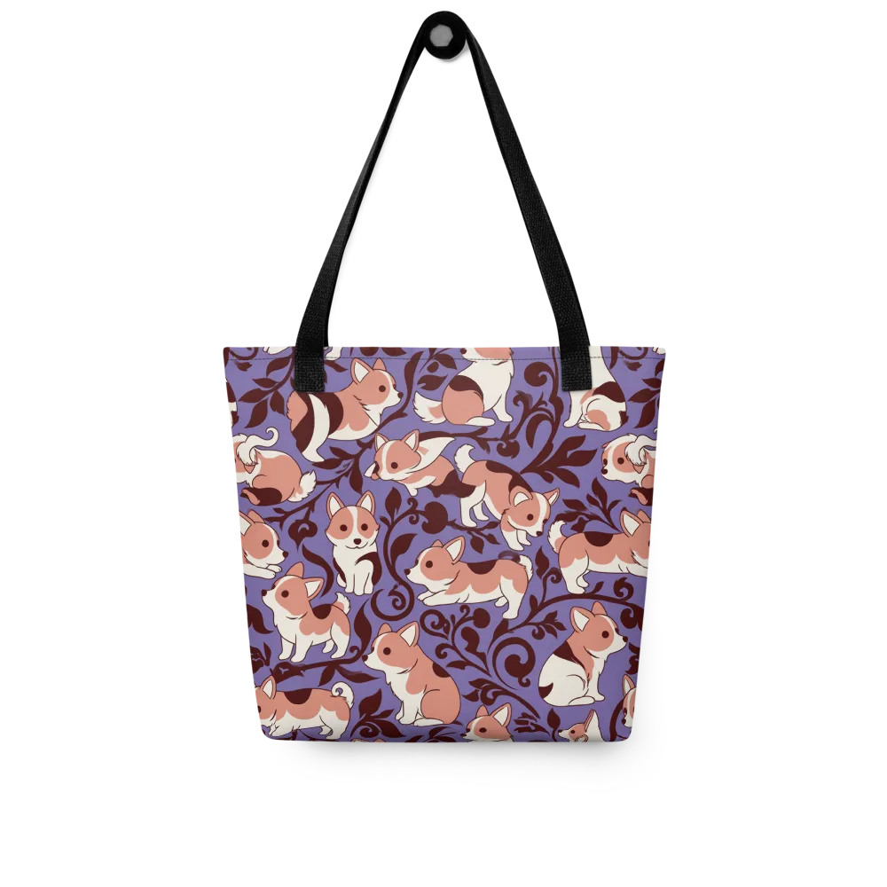 Corgi Damask on Tote Bag — Front