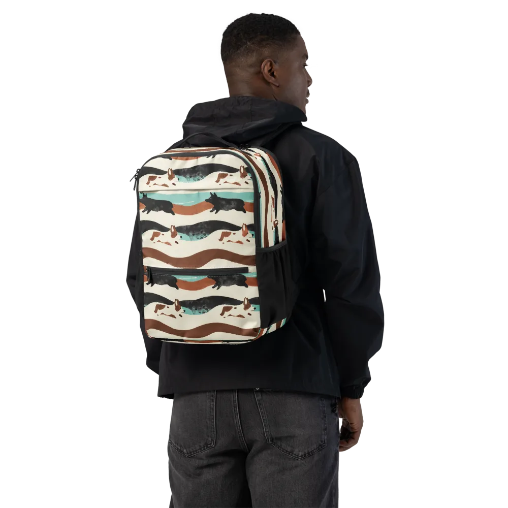 Canine Current on Utility Backpack — Back