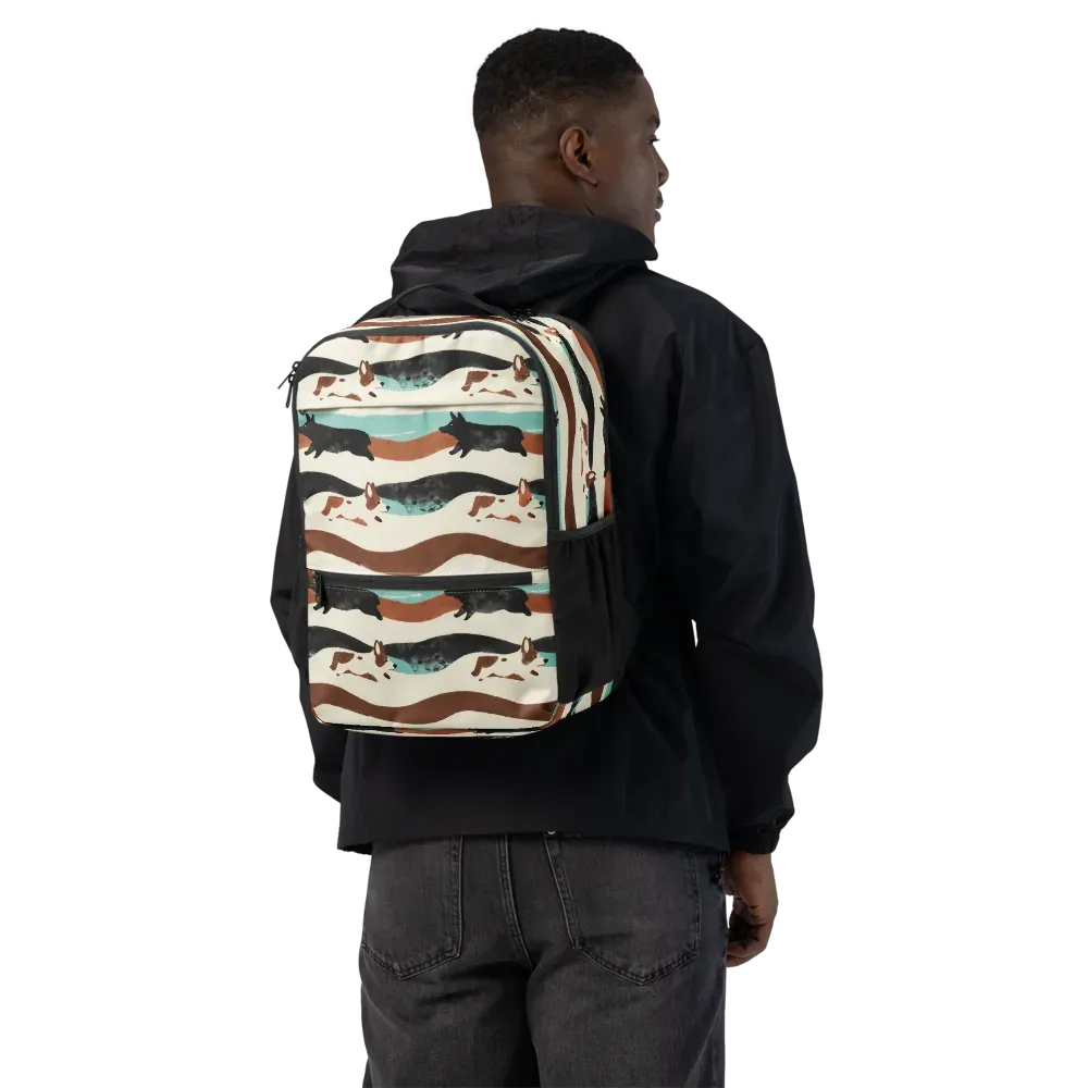 Canine Current on Utility Backpack — Back