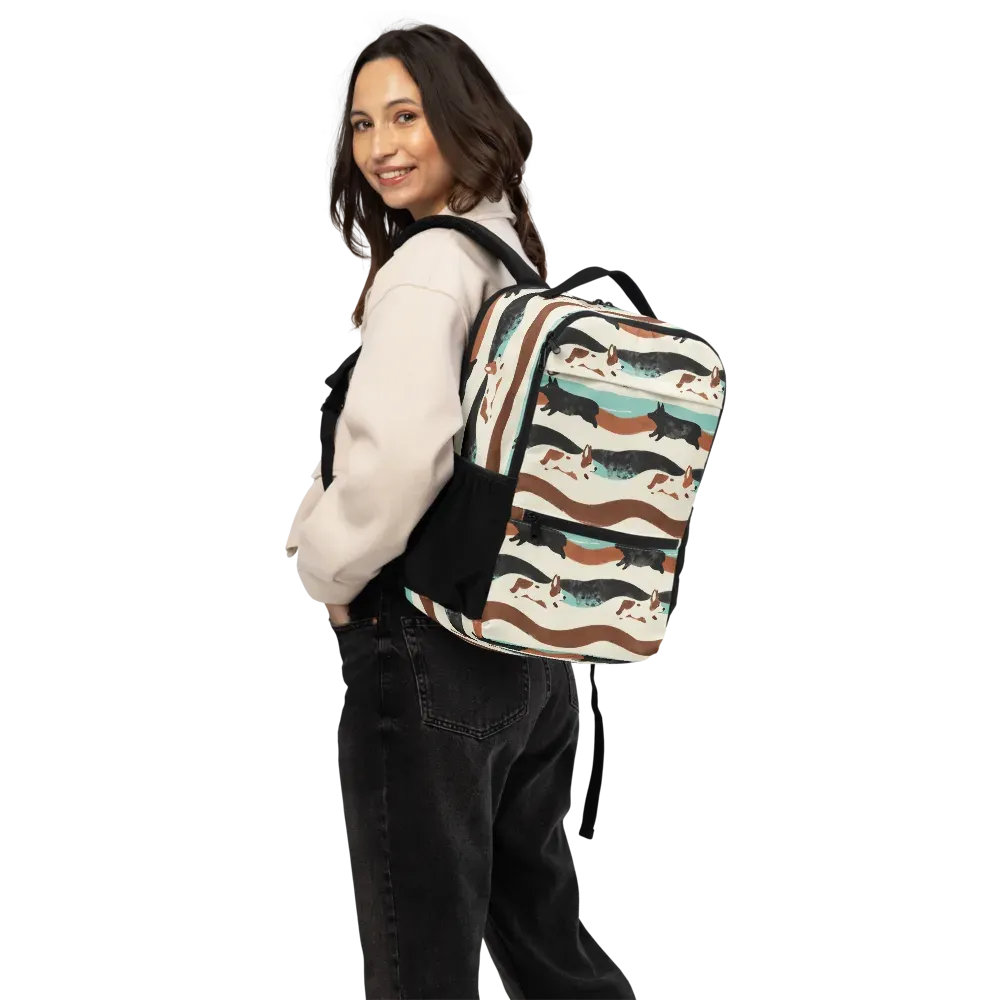 Canine Current on Utility Backpack — Back