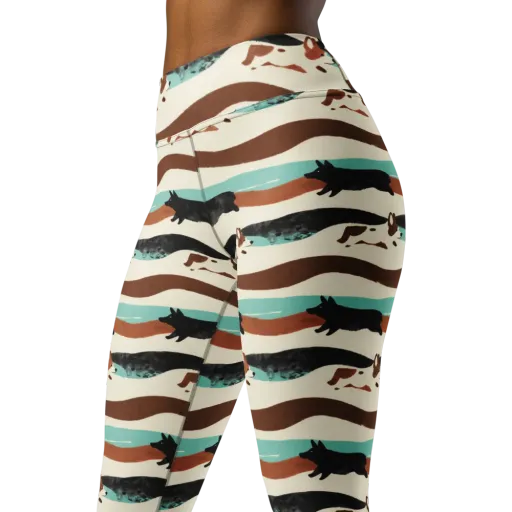 Canine Current on a Yoga Leggings