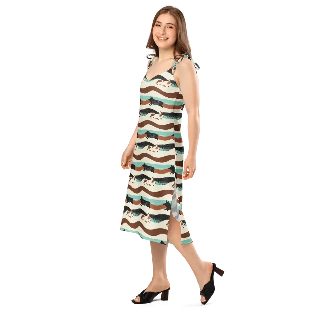 Canine Current on Slip Dress — Left Front