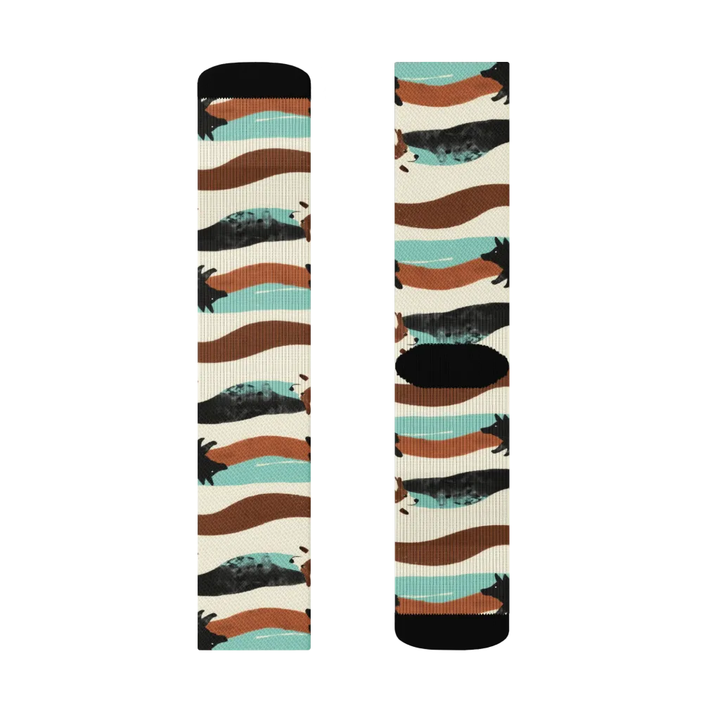 Canine Current on Socks — Right Sock