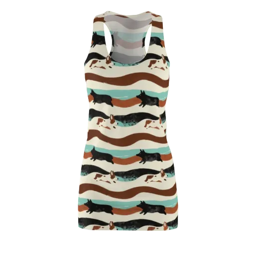 Canine Current on a Racerback Dress