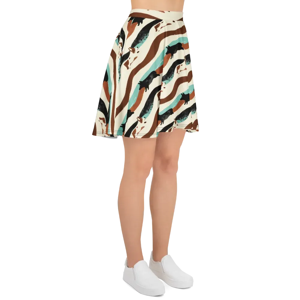Canine Current on Skater Skirt — Right