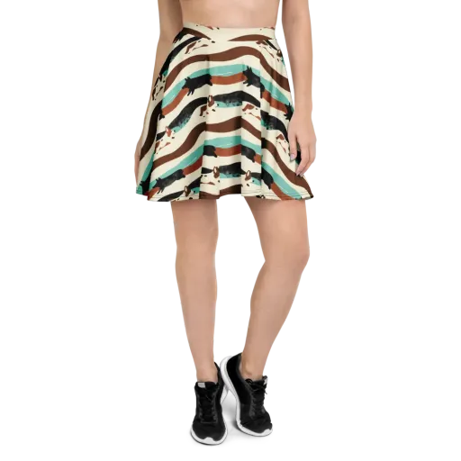 Canine Current on a Skater Skirt