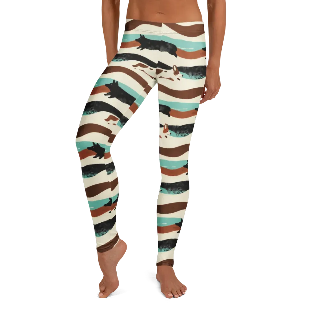 Canine Current on Leggings — Front