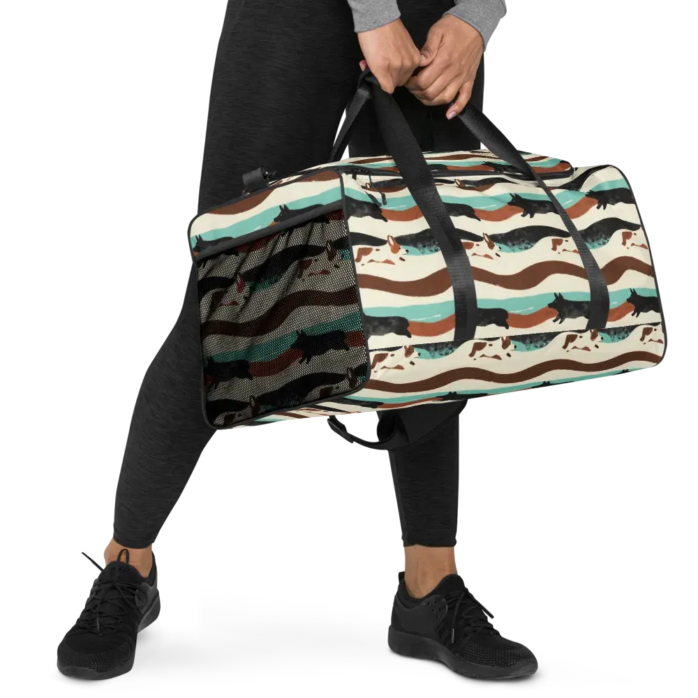 Canine Current on Duffle Bag — Right Front
