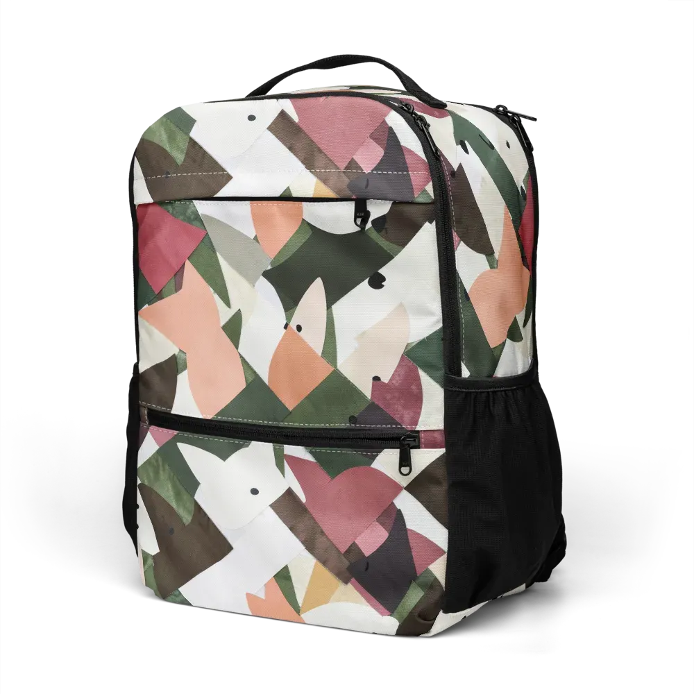 Patchwork Menagerie on Utility Backpack — Left Front
