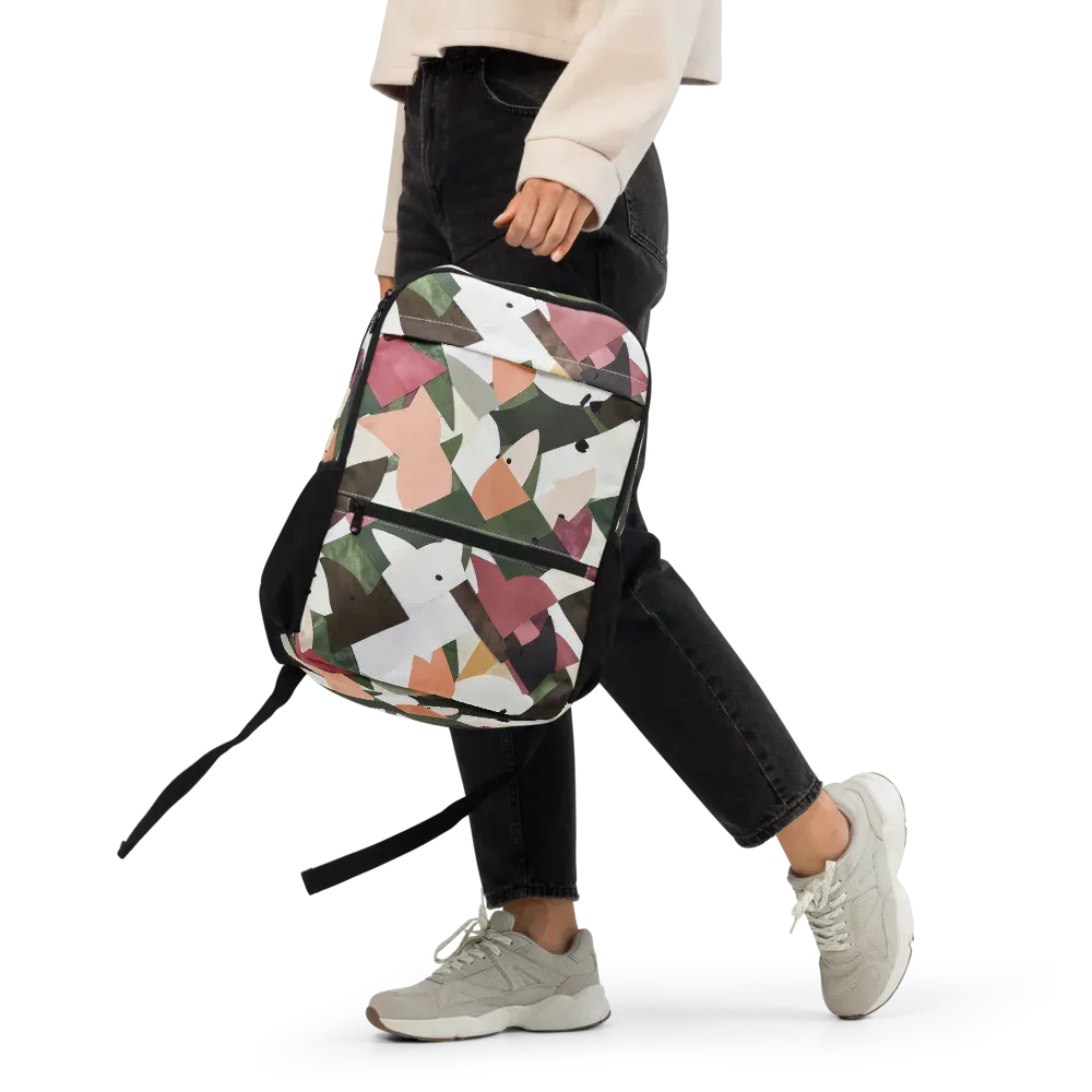 Patchwork Menagerie on Utility Backpack — Front