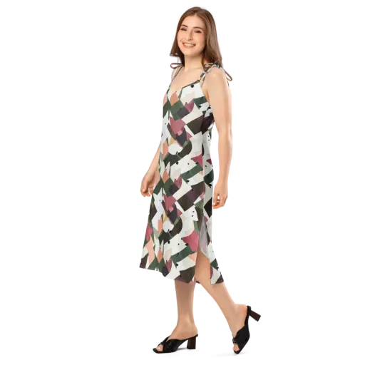 Patchwork Menagerie on a Slip Dress