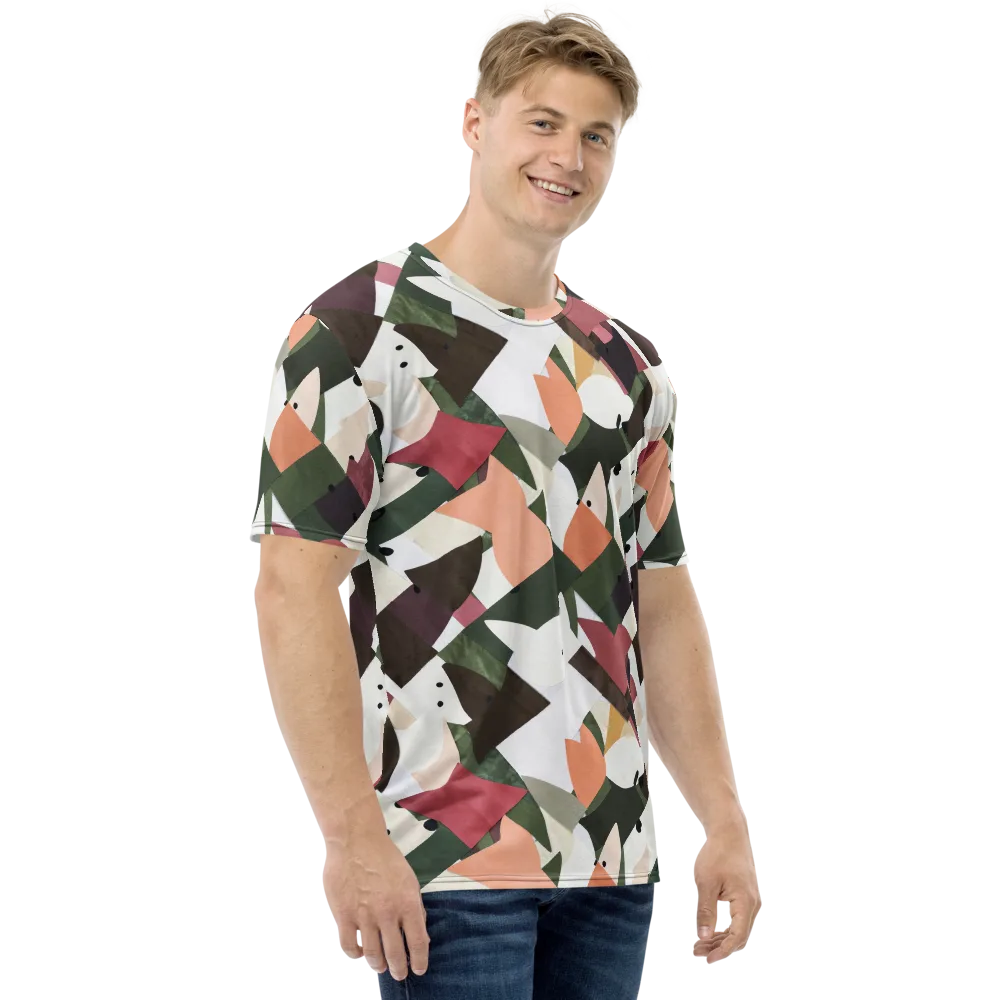 Patchwork Menagerie on Men's Crew Neck T-Shirt — Right