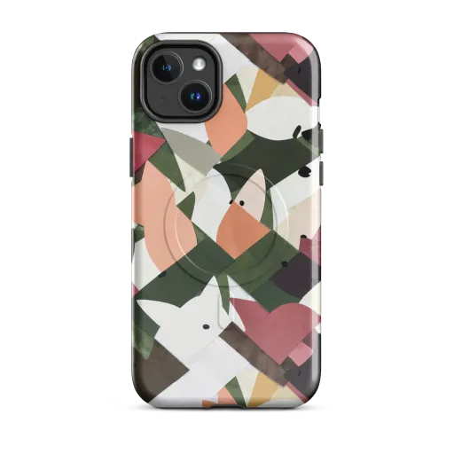 Patchwork Menagerie on a MagSafe Tough Case for iPhone®