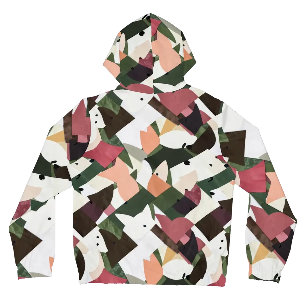 Patchwork Menagerie on Women's Full-Zip Hoodie — Back