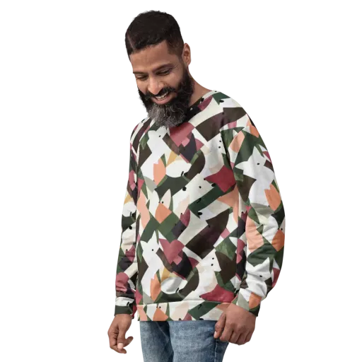 Patchwork Menagerie on a Sweatshirt