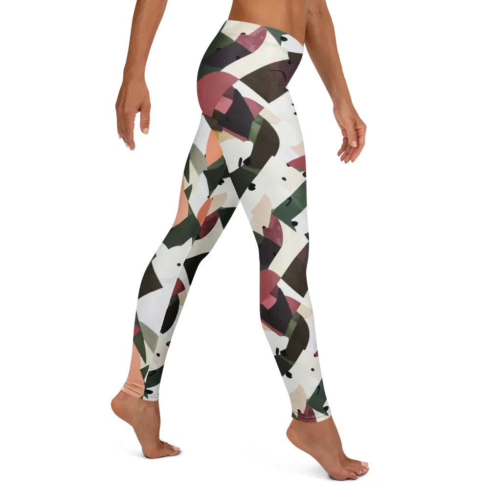 Patchwork Menagerie on Leggings — Right