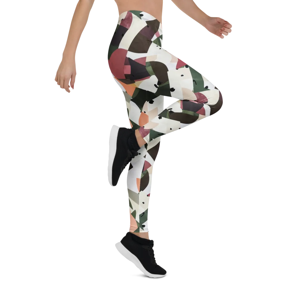 Patchwork Menagerie on Leggings — Right