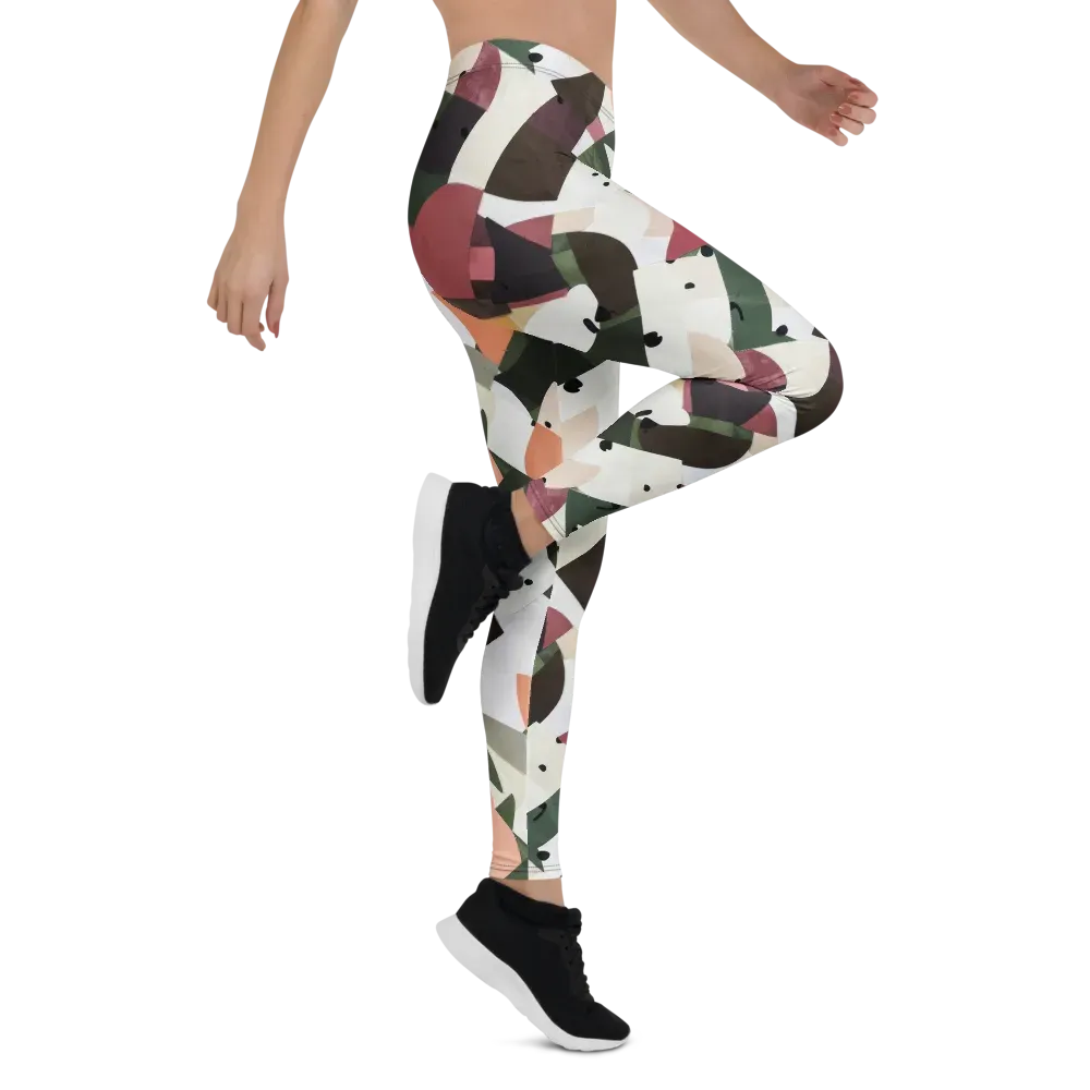 Patchwork Menagerie on Leggings — Right