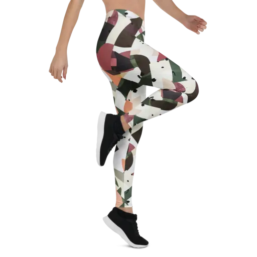 Patchwork Menagerie on a Leggings