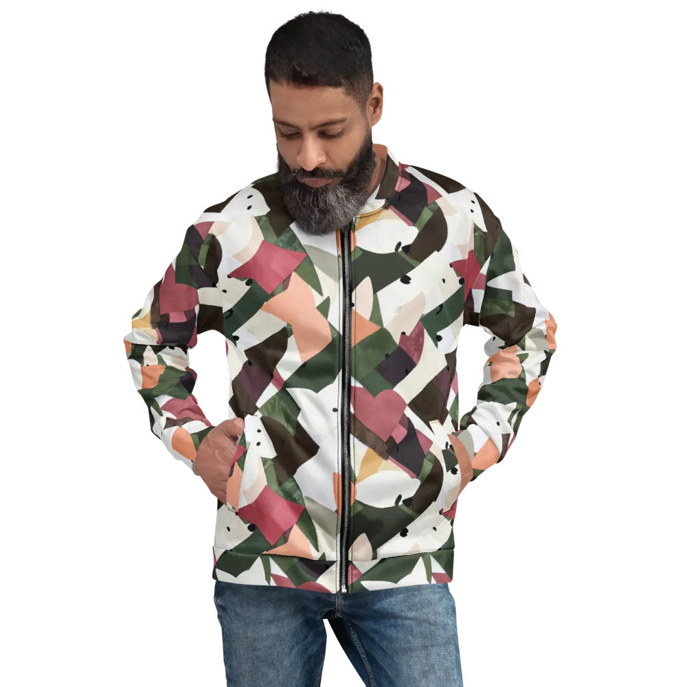 Patchwork Menagerie on Bomber Jacket — Front