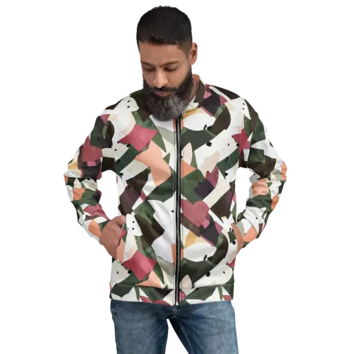 Patchwork Menagerie on a Bomber Jacket