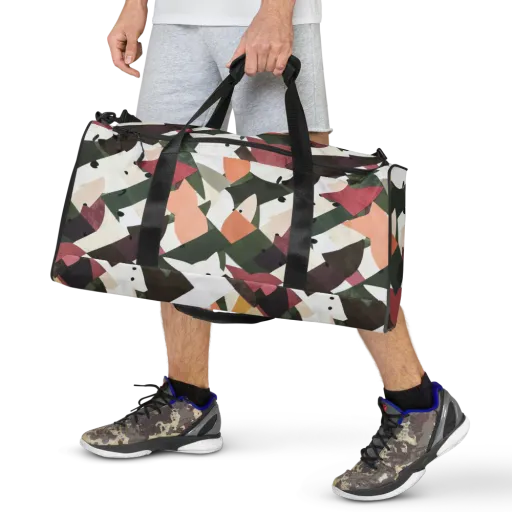 Patchwork Menagerie on a Duffle Bag