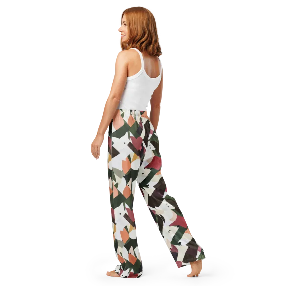 Patchwork Menagerie on Women's Pajama Pants — Back