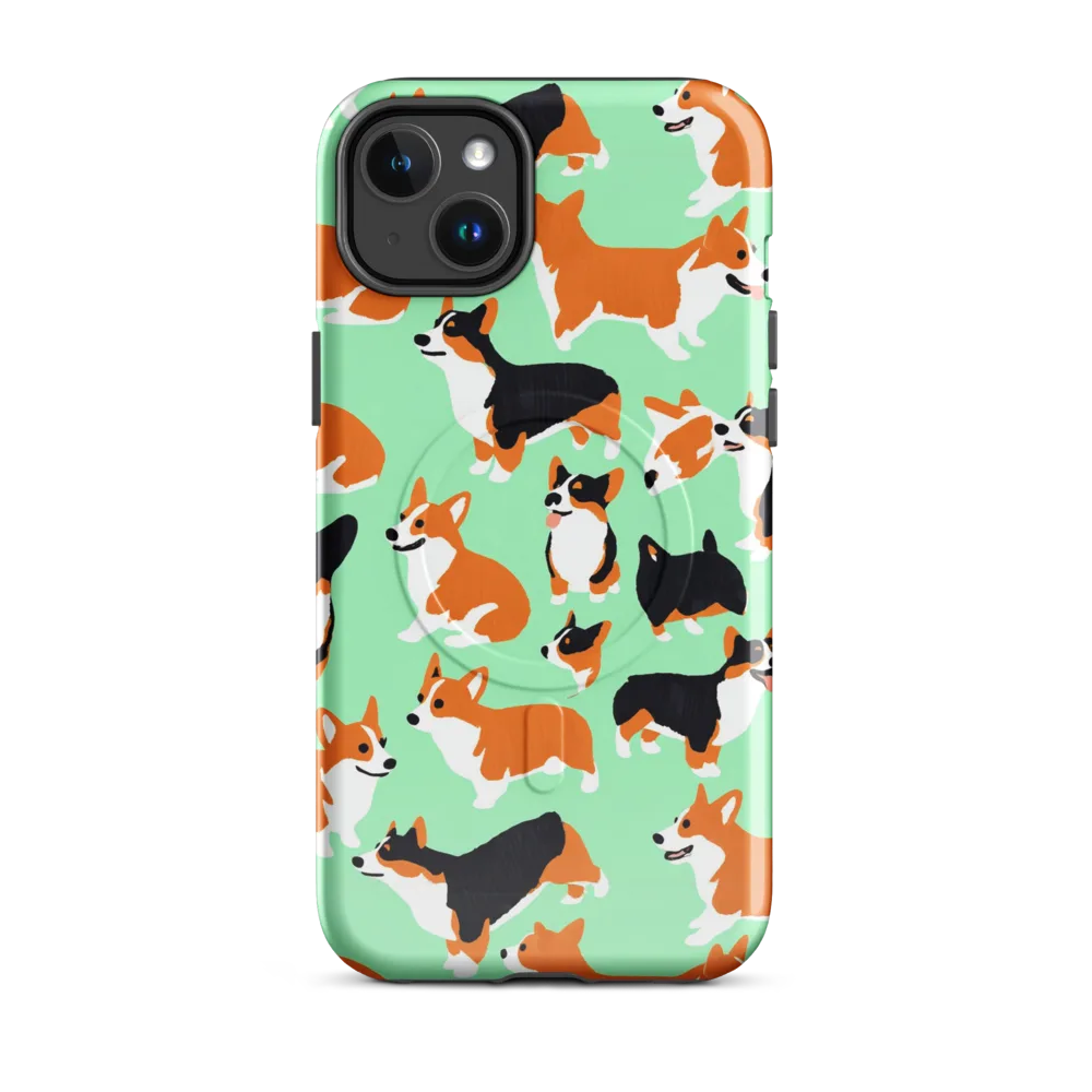 Minted Corgis on MagSafe Tough Case for iPhone® — Front