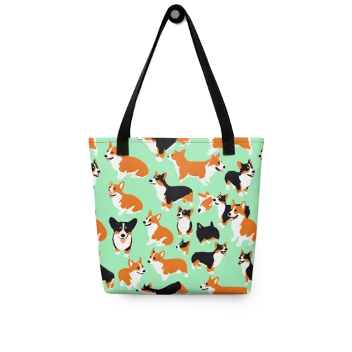 Minted Corgis on a Tote Bag