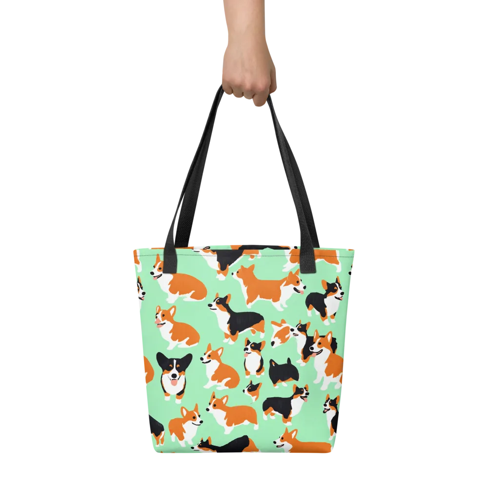 Minted Corgis on Tote Bag — Front